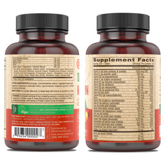 Front view showing spirulina and chlorella on DEVA multivitamin packaging