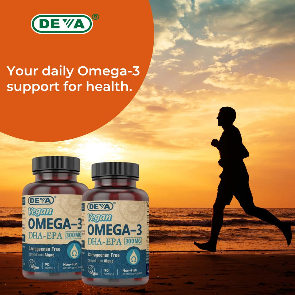 One daily vegan omega-3 softgel bottle