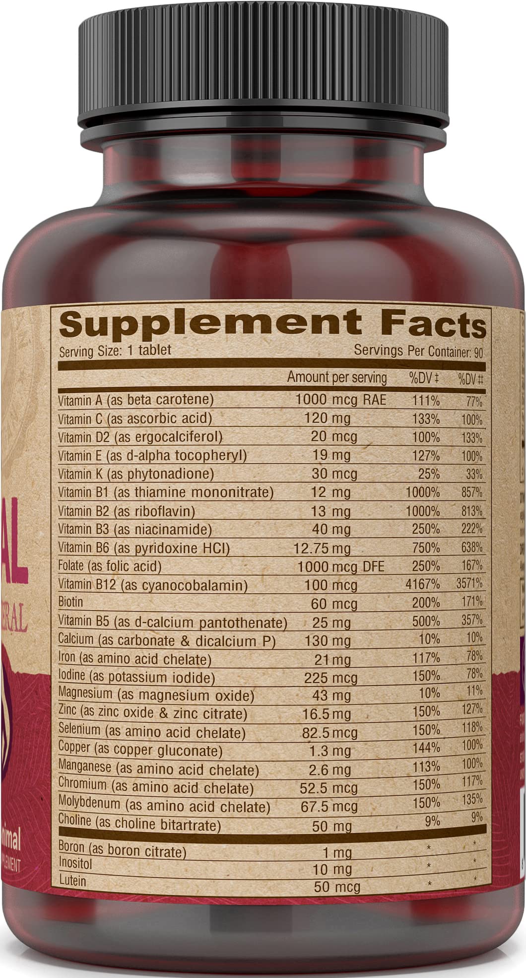 Vegan-friendly DEVA Prenatal label and ingredients