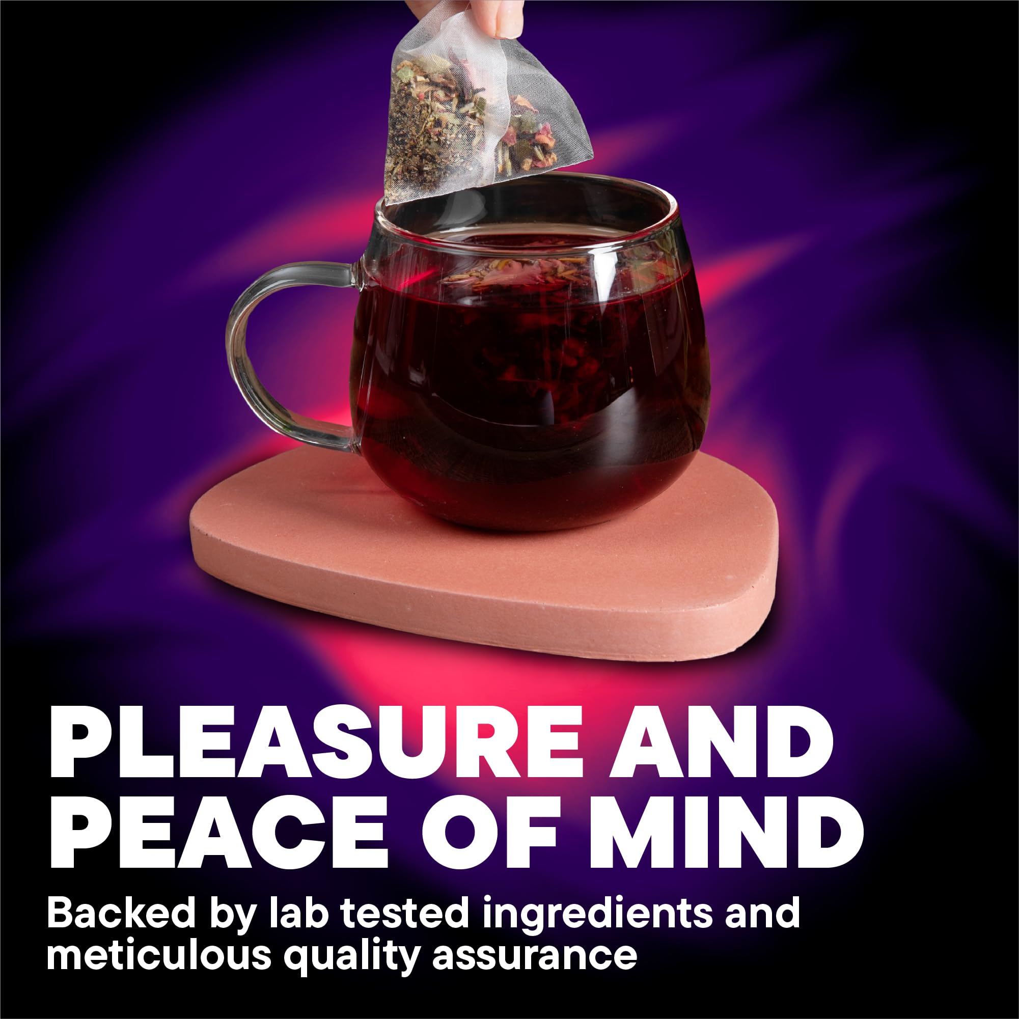 Hibiscus and butterfly pea flower ingredients