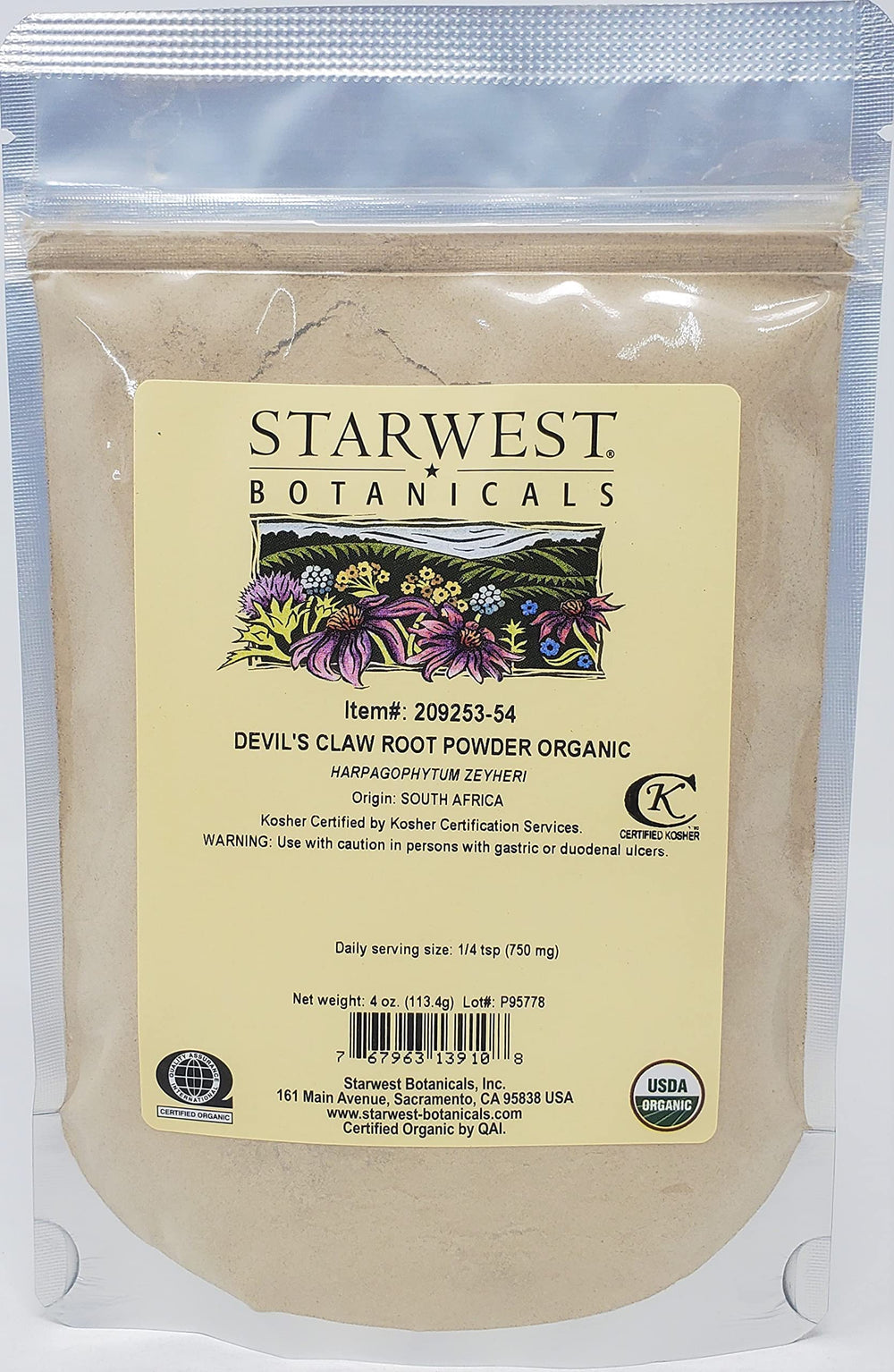 Devil's Claw Root PWD Org 4oz product image