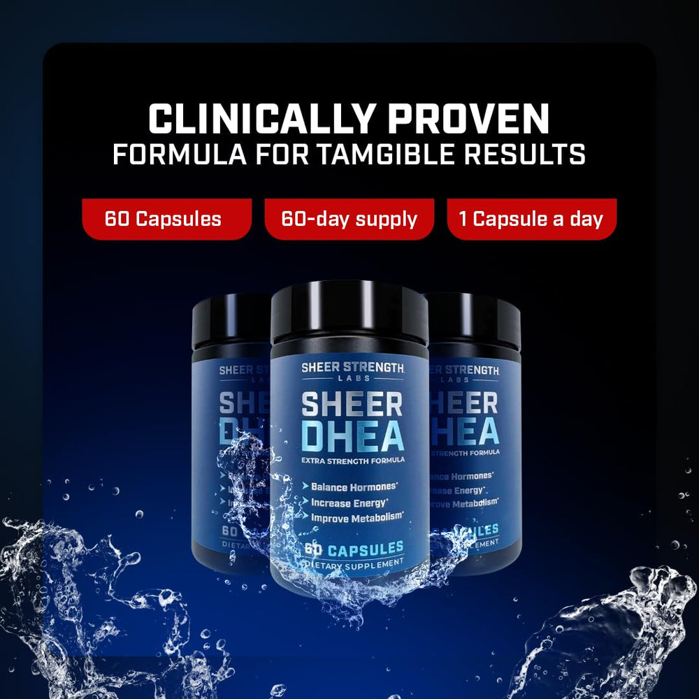 Product packaging and label for DHEA 100mg
