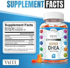 DHEA gummies packaging box with label
