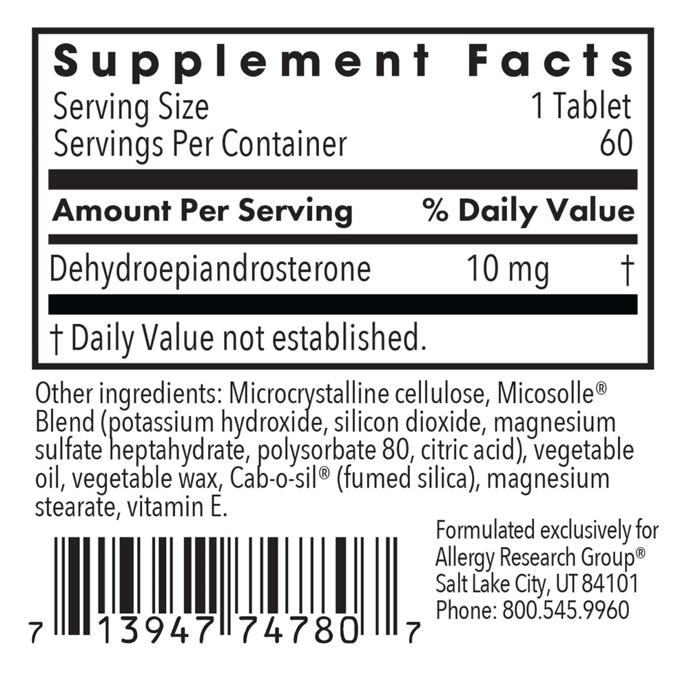 Dehydroepiandrosterone 10 mg supplement
