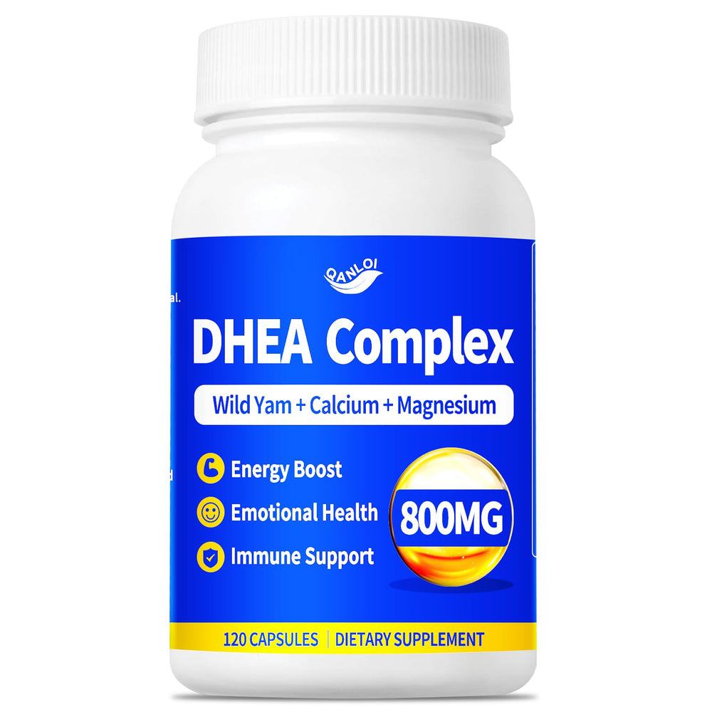 Micronized 200mg DHEA capsules with Wild Yam, 120 count