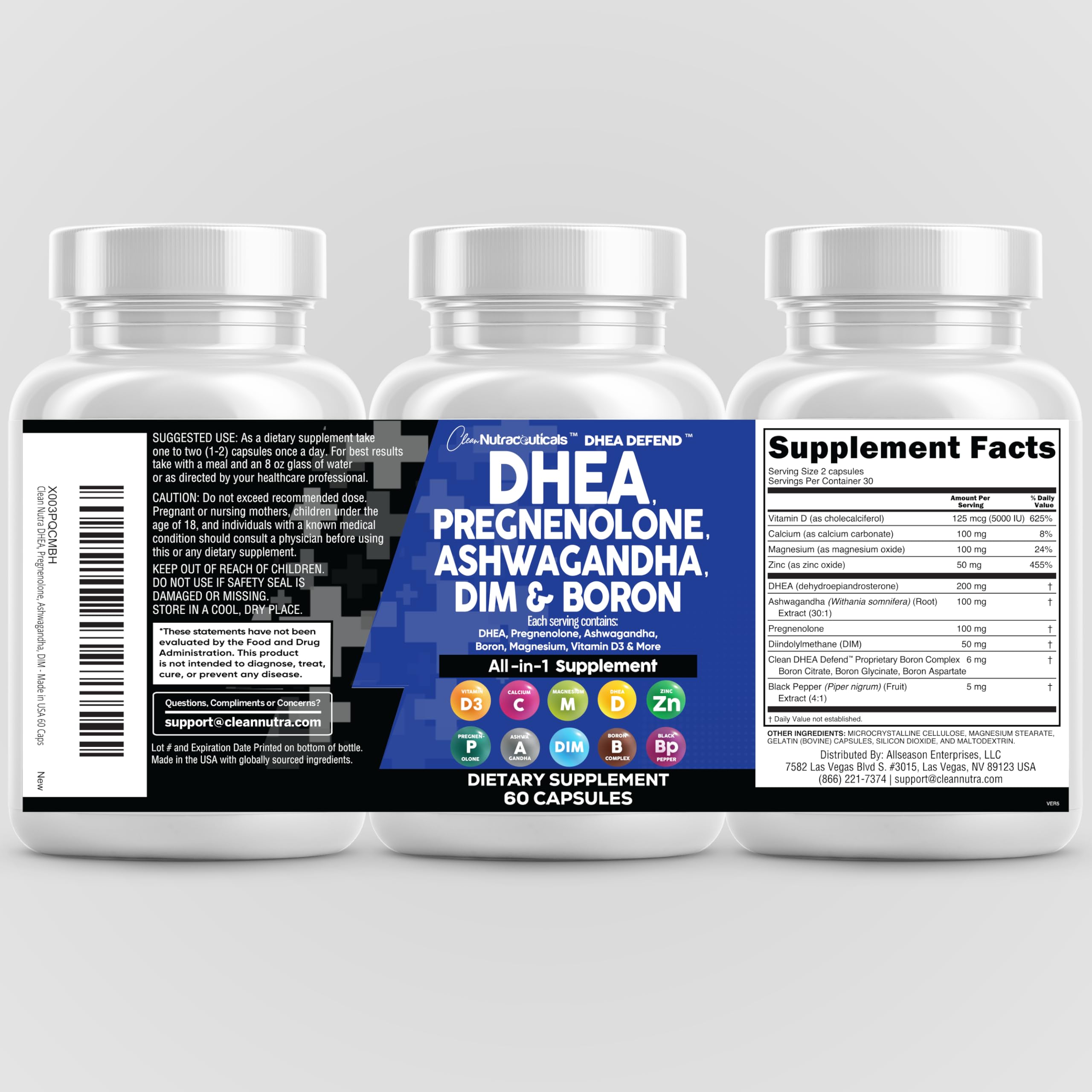 Made in USA badge on the bottle