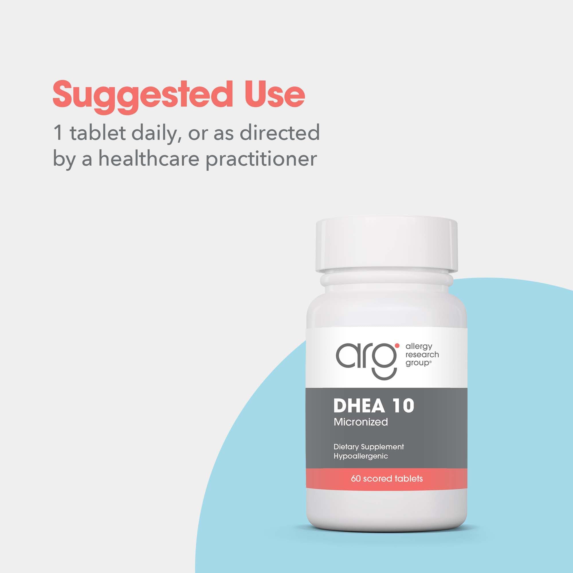Scored DHEA tablets for easy dosing