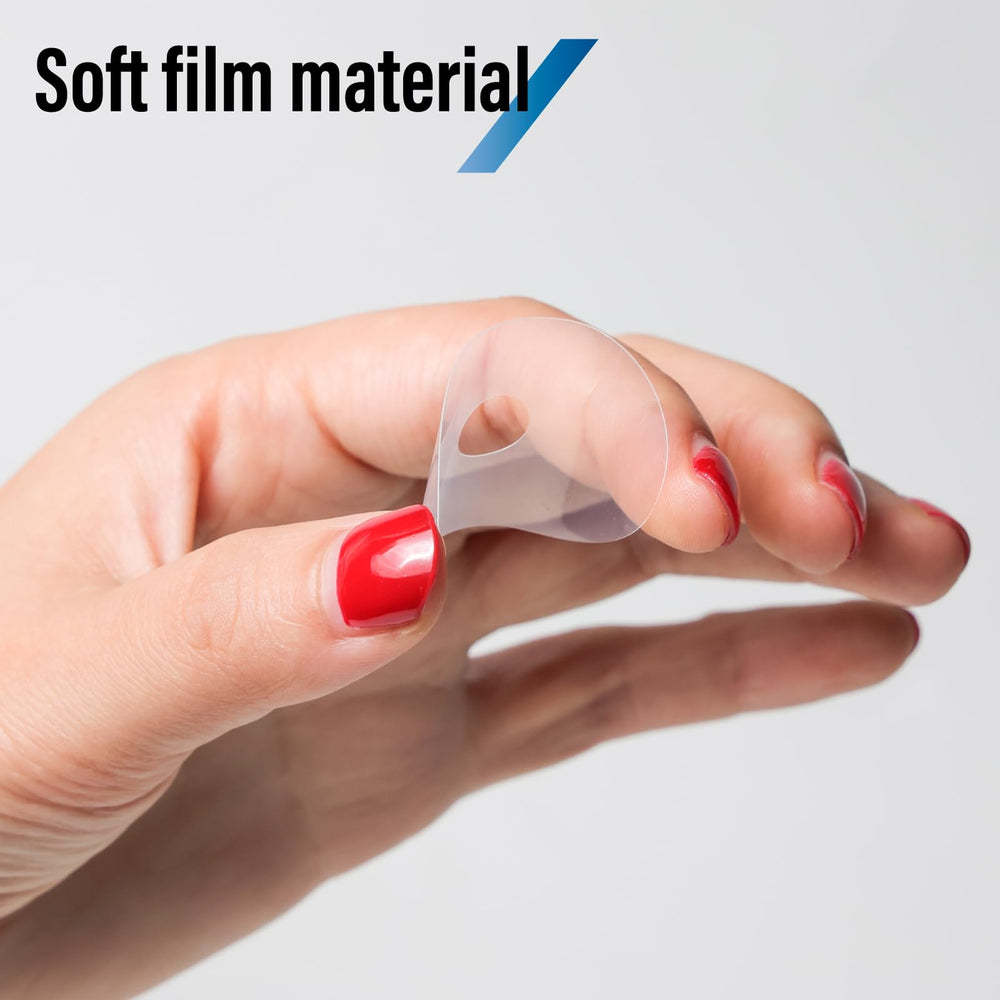 Sticker size 28mm by 41mm designed to fit most lenses