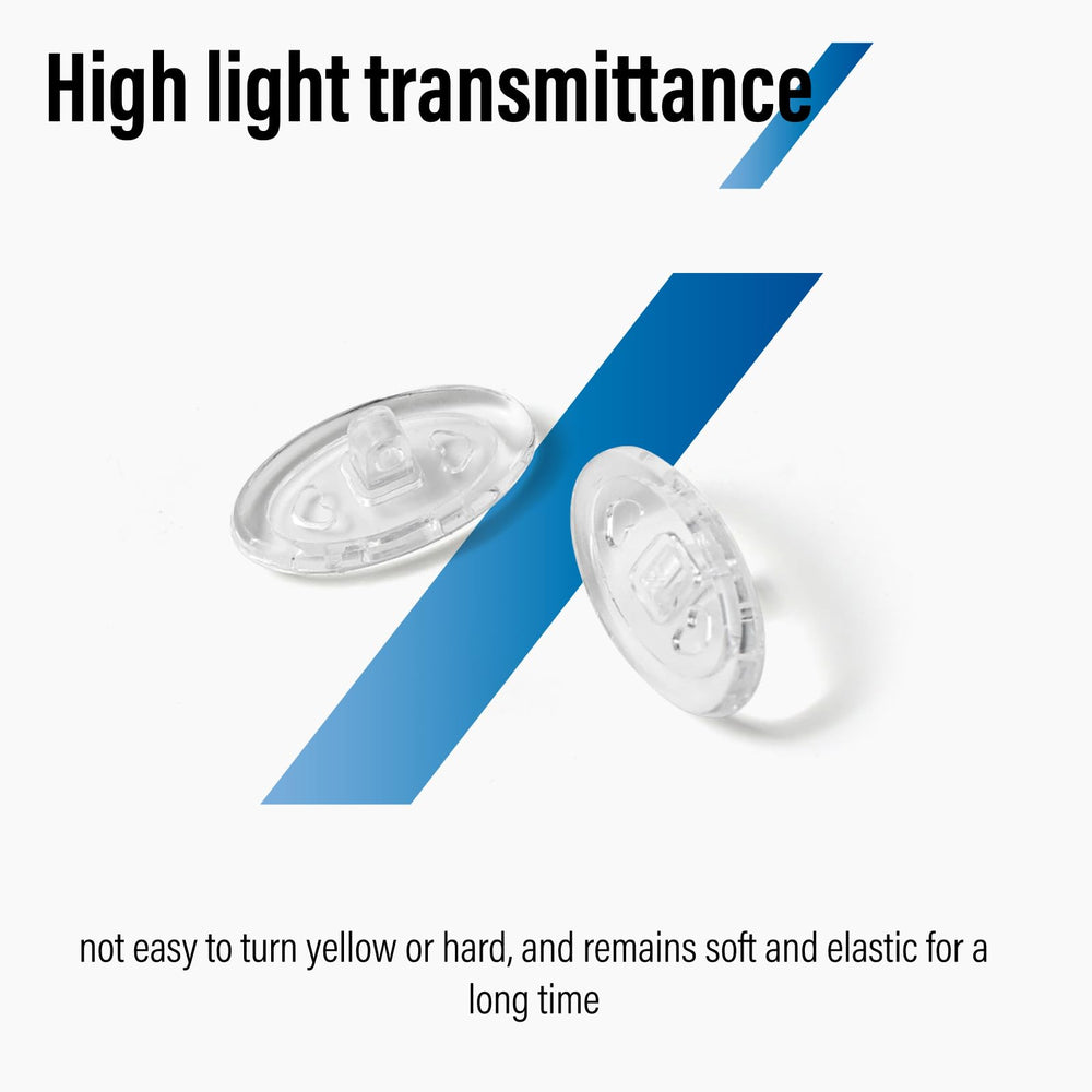 Screw-on silicone nose pads for eyeglasses, 13mm, Dhoptical, image 2 of 9