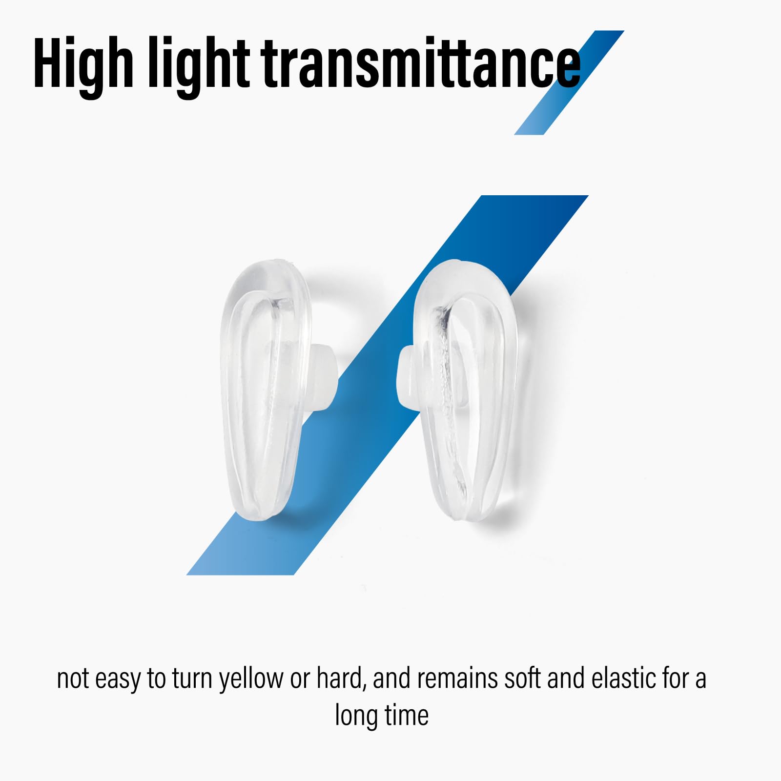 Screw-in nose pad replacement for eyewear shop display