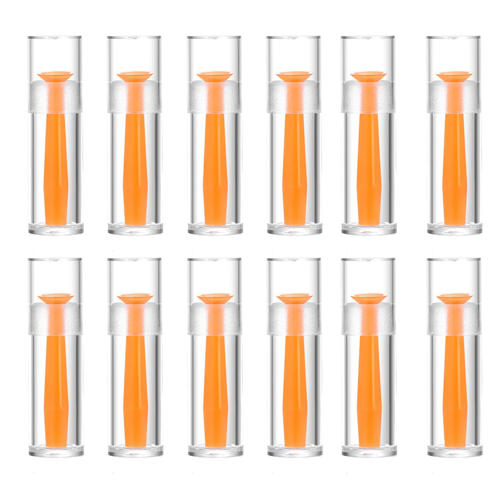 DHSUUUUP 12 pack hard contact lens remover with orange suction cup and travel container