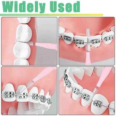 Interdental brushes cleaning tight spaces between teeth