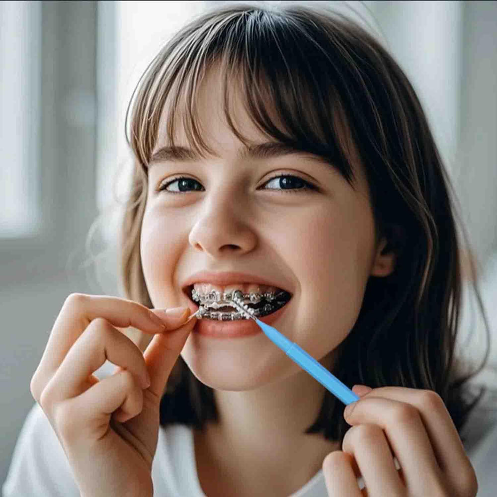 Interdental brushes suitable for orthodontic care