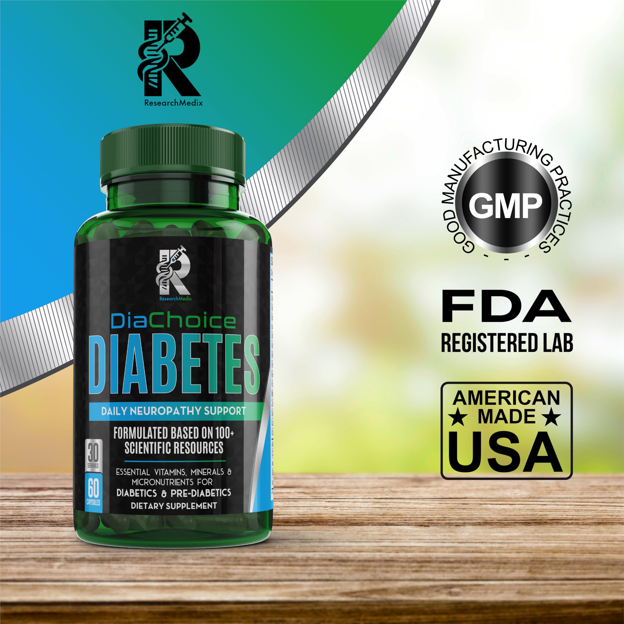 DiaChoice Vitamin B complex and antioxidant ingredients