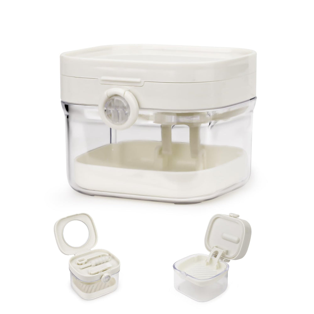 Diakey 2-in-1 retainer case with mirror lid
