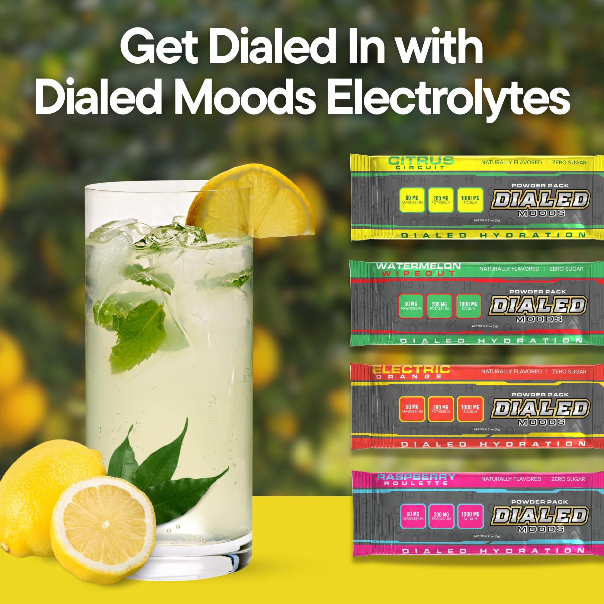 Close-up of Citrus Circuit flavor powder in a scoop