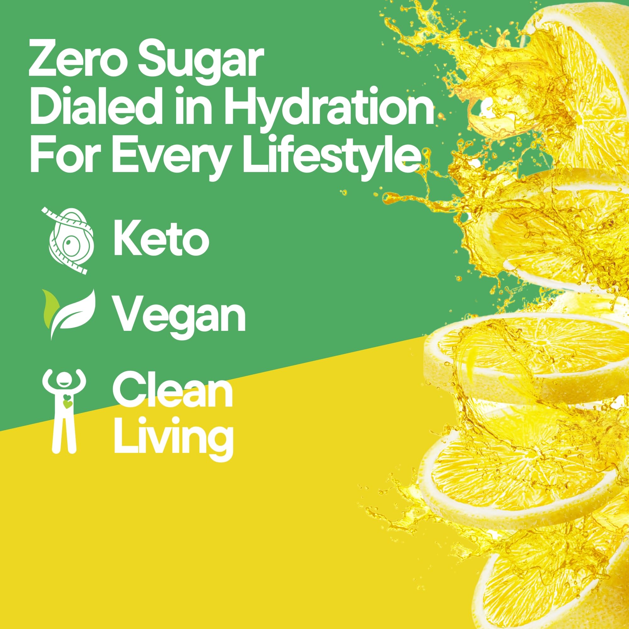 Glass of prepared Citrus Circuit hydration drink