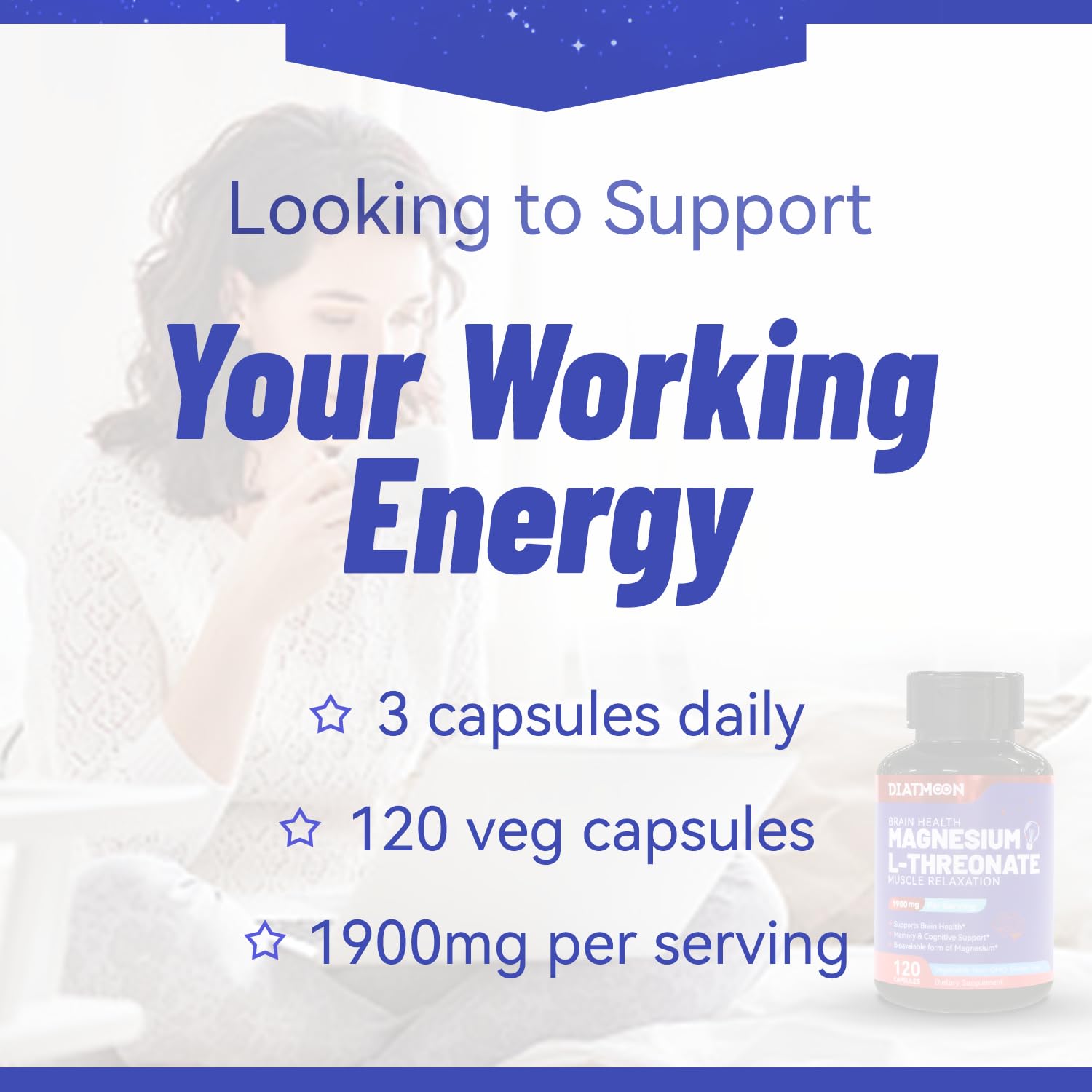 Ingredients listing for Magnesium L-Threonine capsules