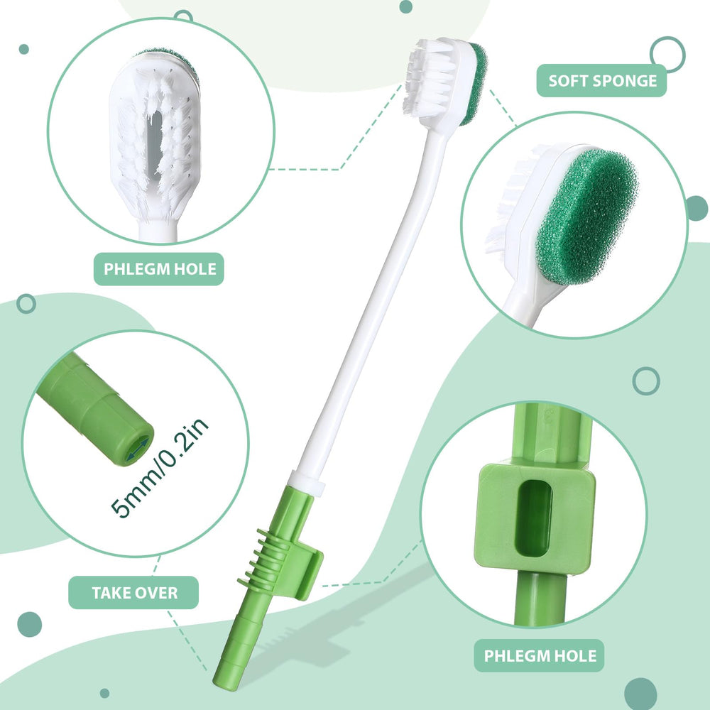 Pack of 10 disposable suction toothbrushes for travel and home use