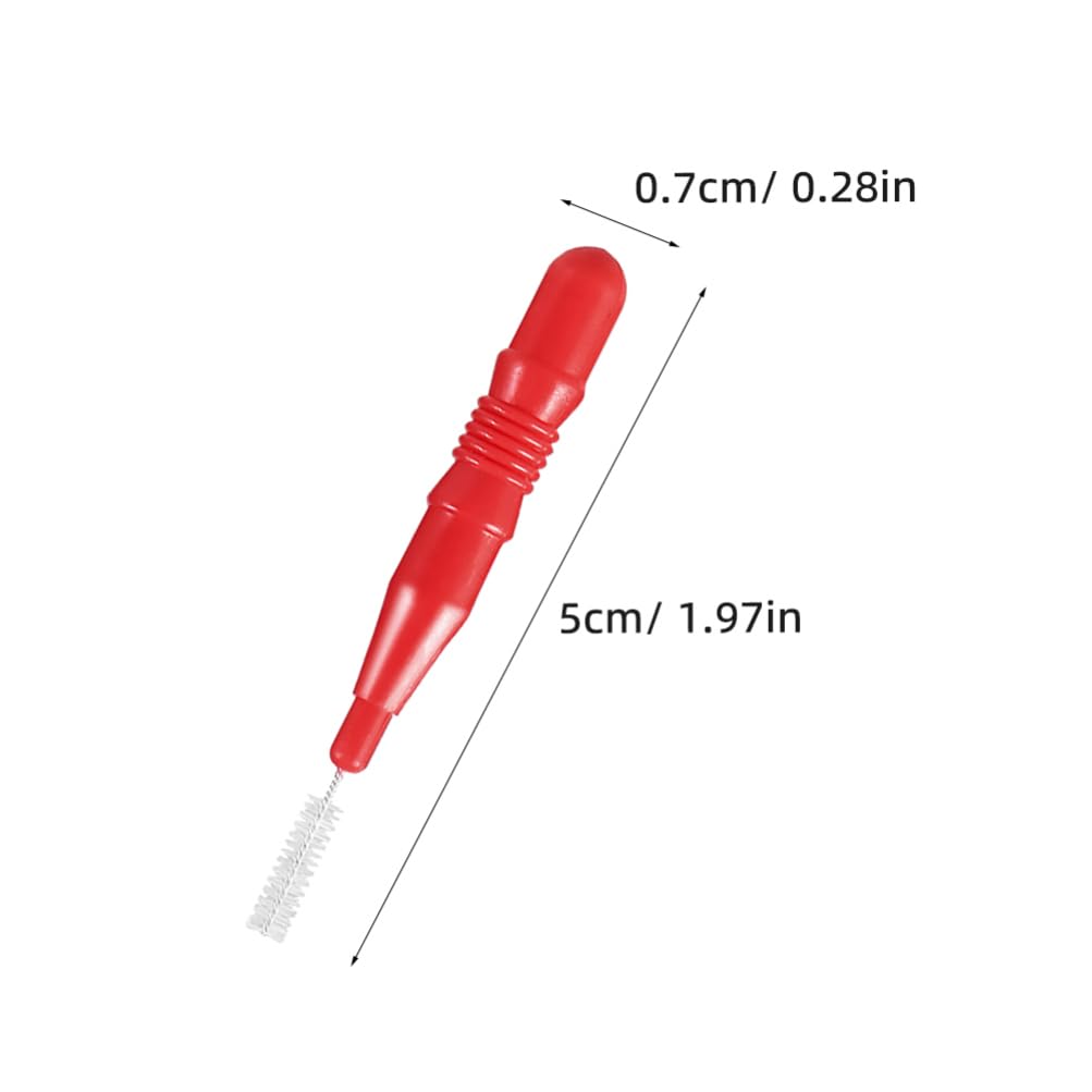Interdental brush for braces in blue color