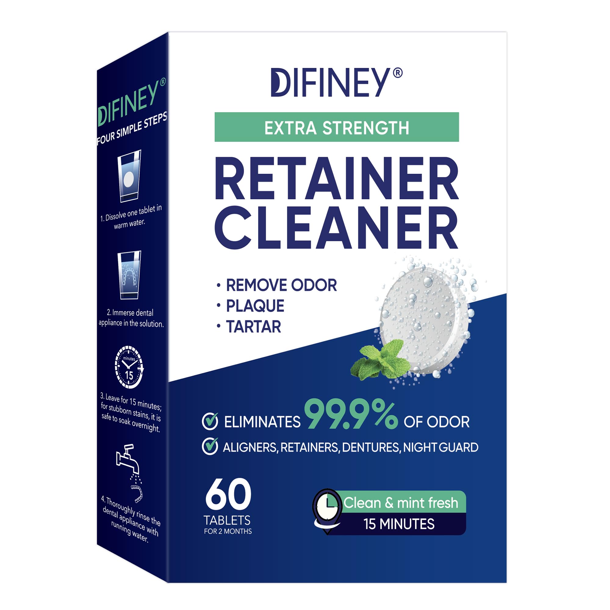 Difiney cleaner tablets 60-count package