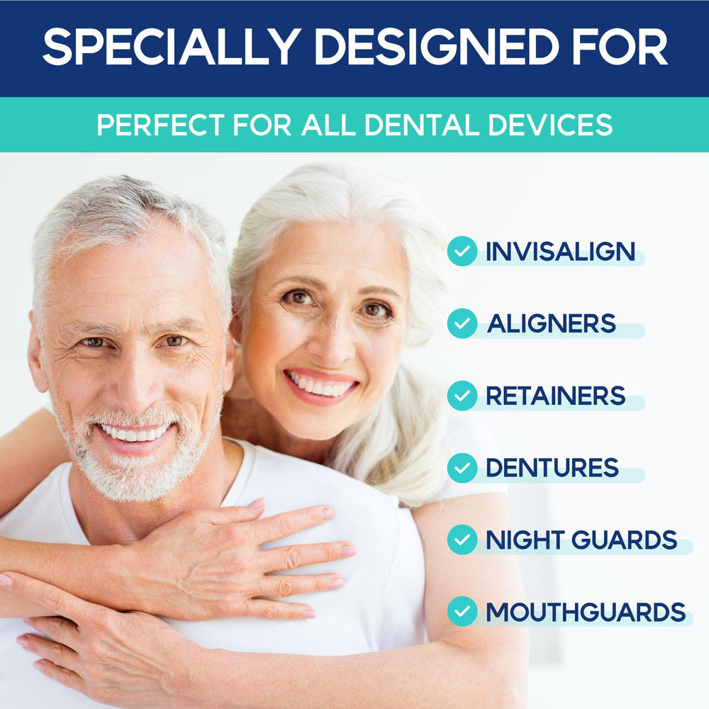 Difiney mouthpiece being cleaned for Invisalign