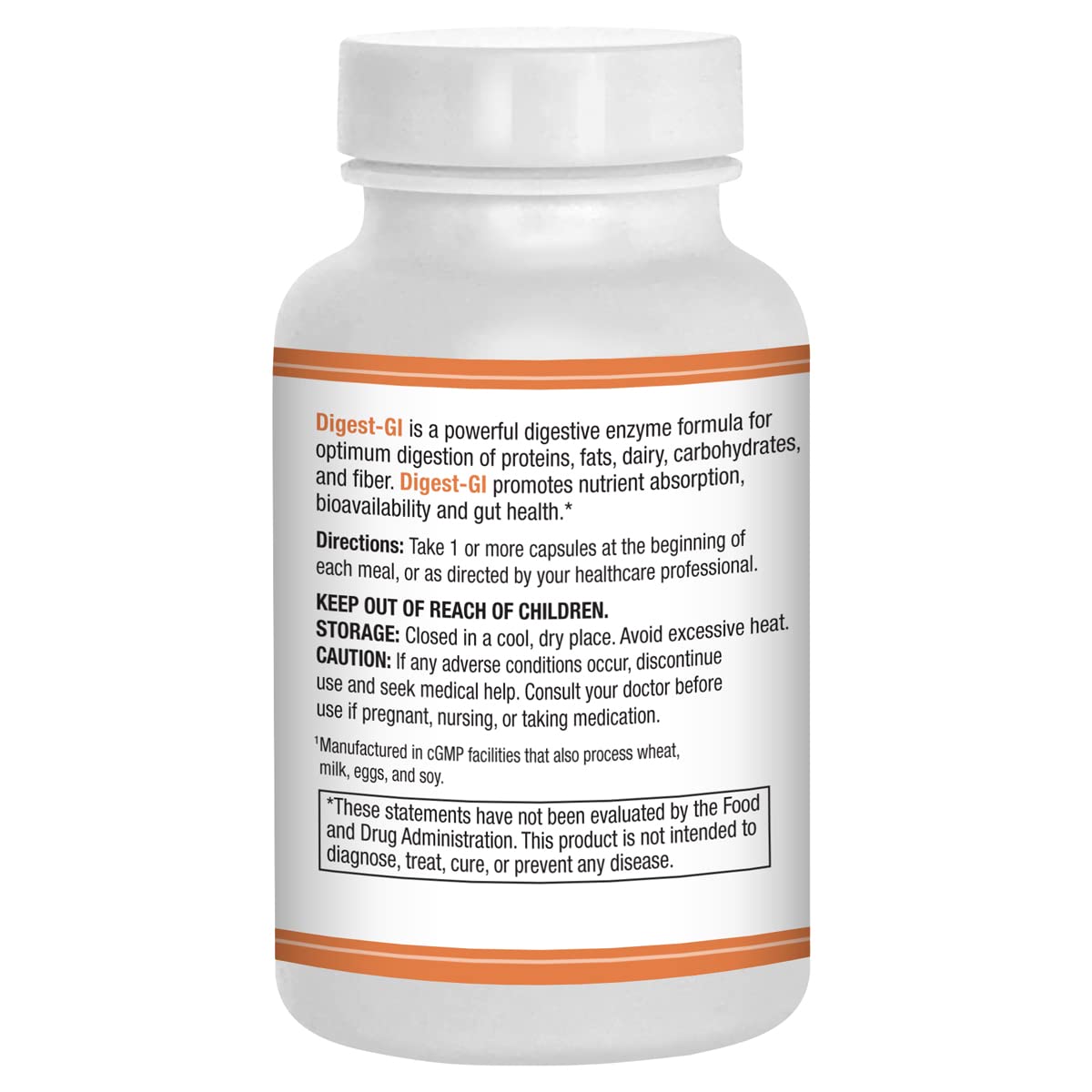 Digest-GI bottle label close-up