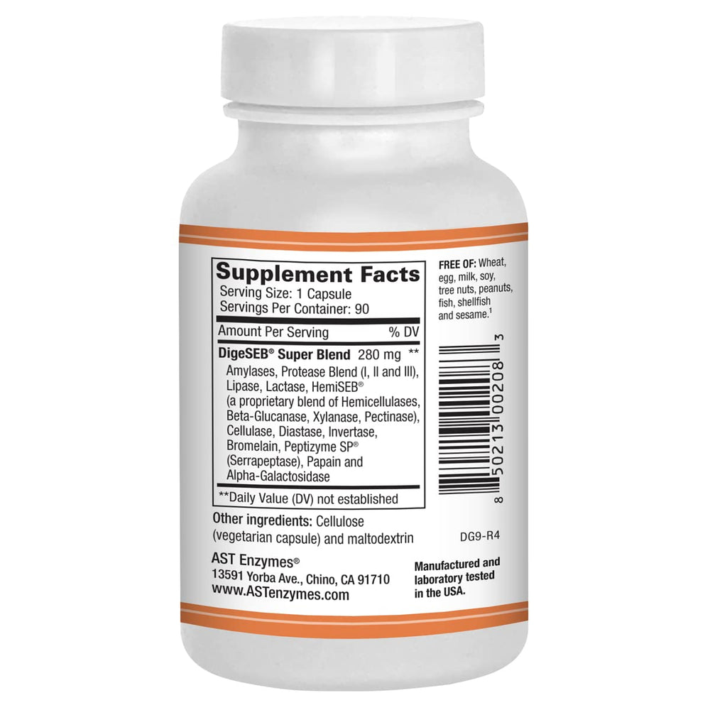 Digest-GI capsules breaking down proteins carbohydrates fats and fiber