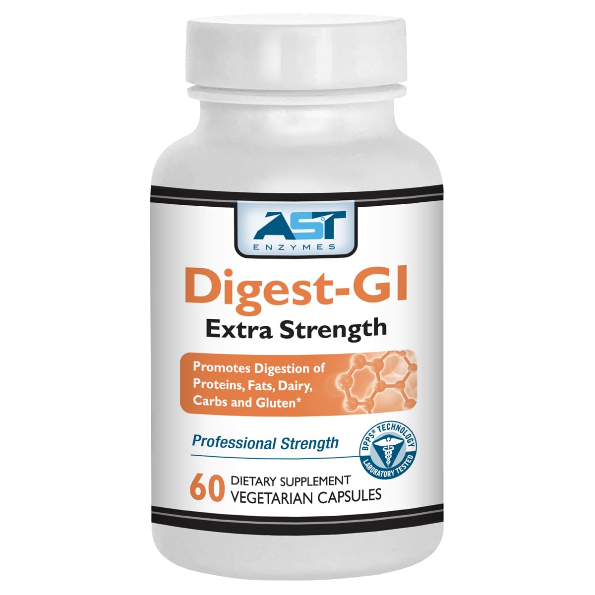 Digest-GI Extra Strength bottle and capsules - front view