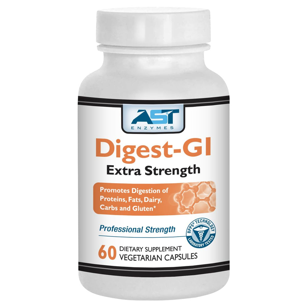 Digest-GI Extra Strength bottle and capsules - front view