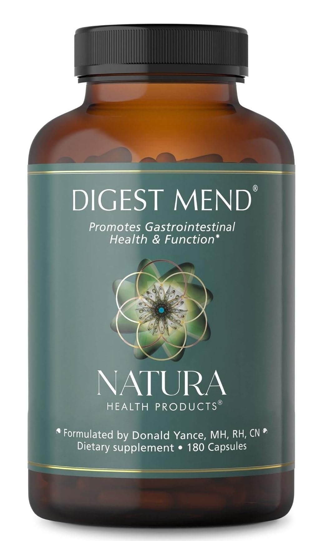 Digest Mend bottle with Natura Health branding