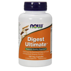Digest Ultimate bottle and capsules on white background