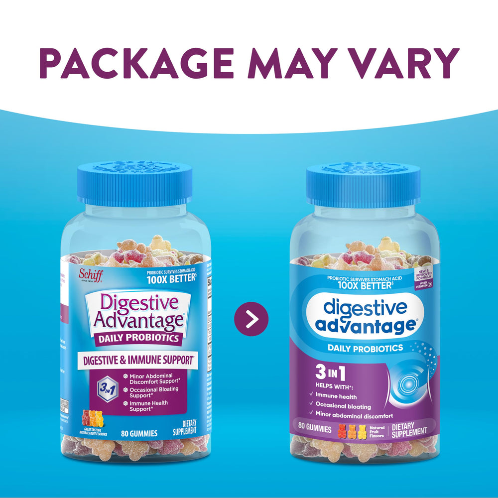 Packaging image for Digestive Advantage Probiotic Gummies Pack of 2