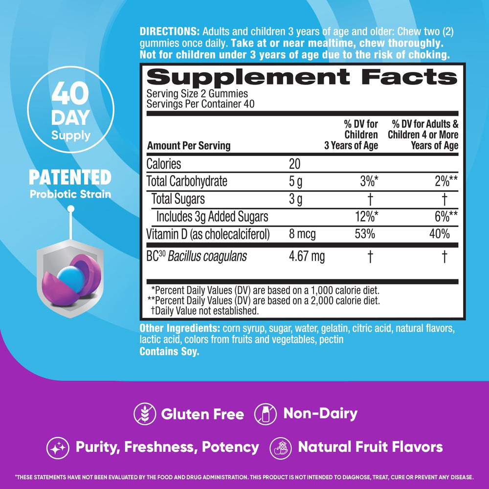 Close-up of gummies showing natural fruit flavor