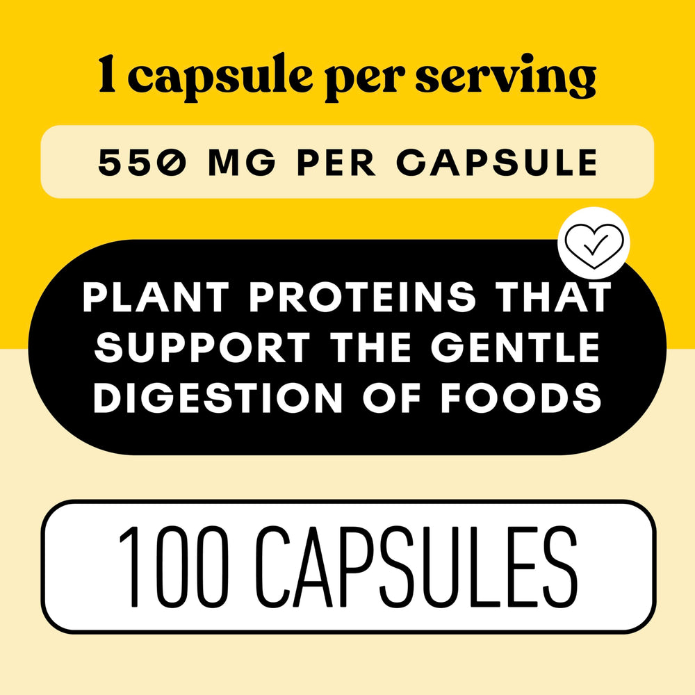 USA-made digestive enzyme capsules tested under cGMP standards