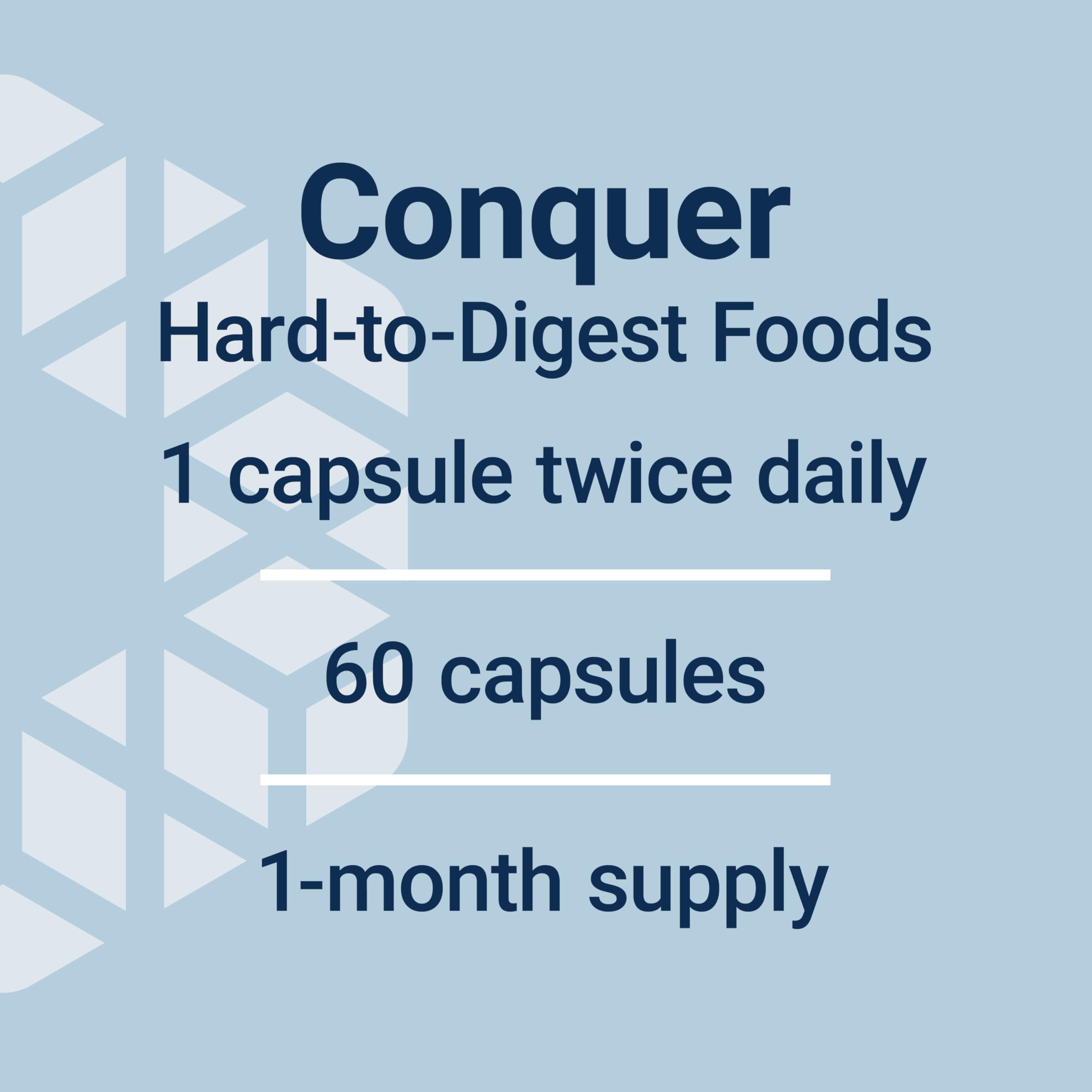 Graphic showing breakdown of fats, proteins, fiber and carbs by enzymes.