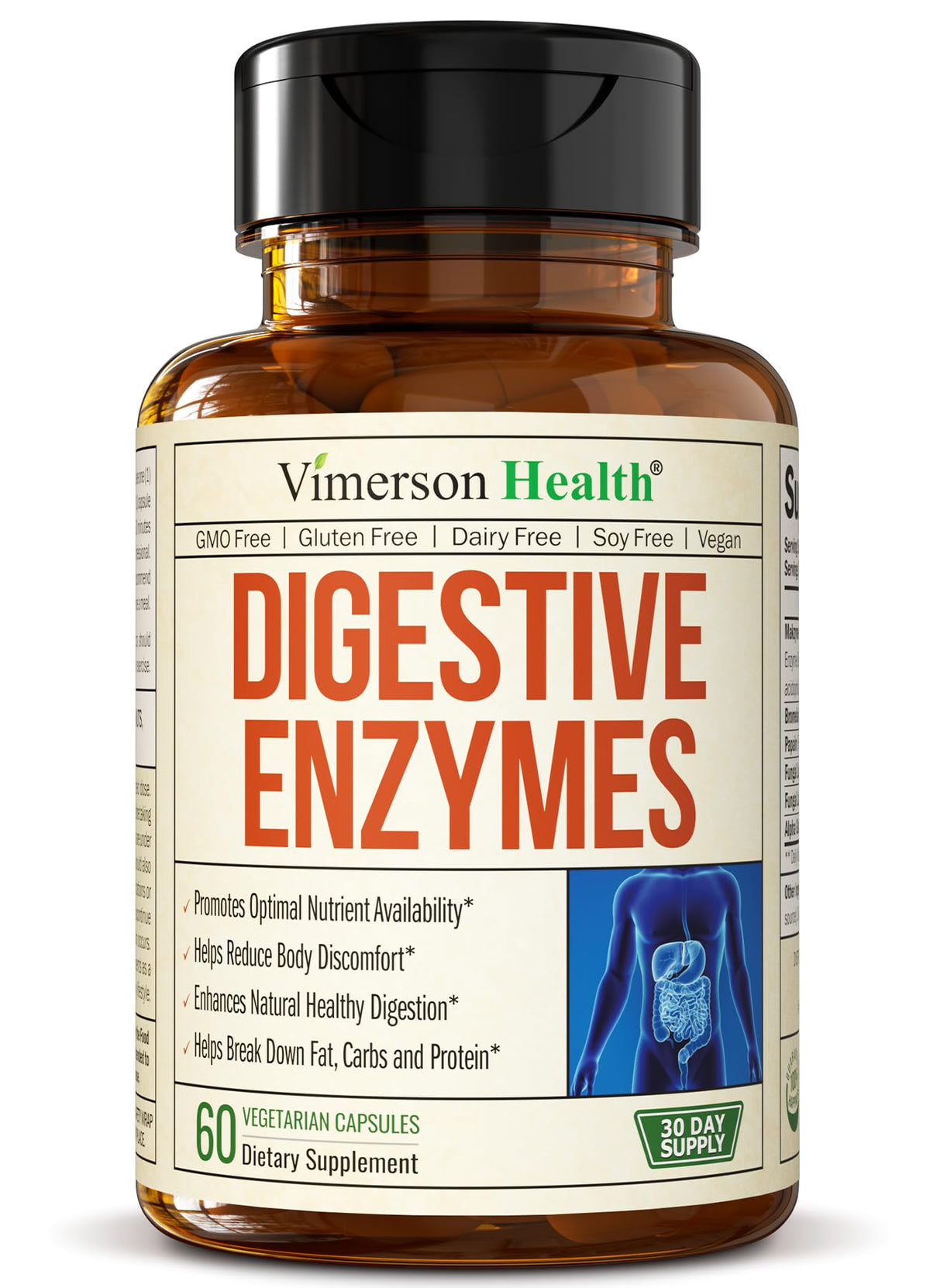 Digestive Enzymes Makzyme-Pro bottle front label