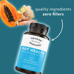 Close-up of digestive enzymes and probiotic ingredients