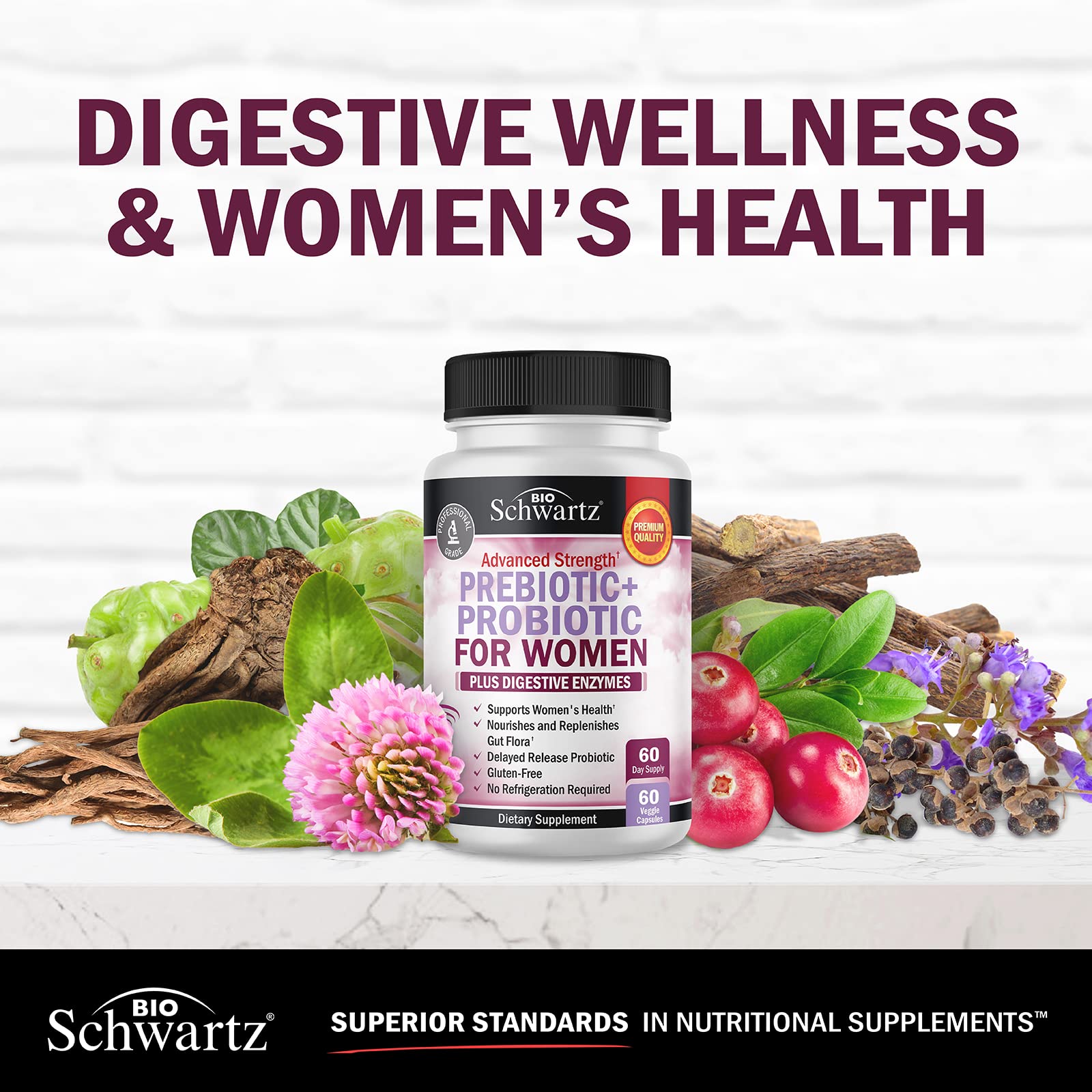 Digestive enzyme capsules for gut support