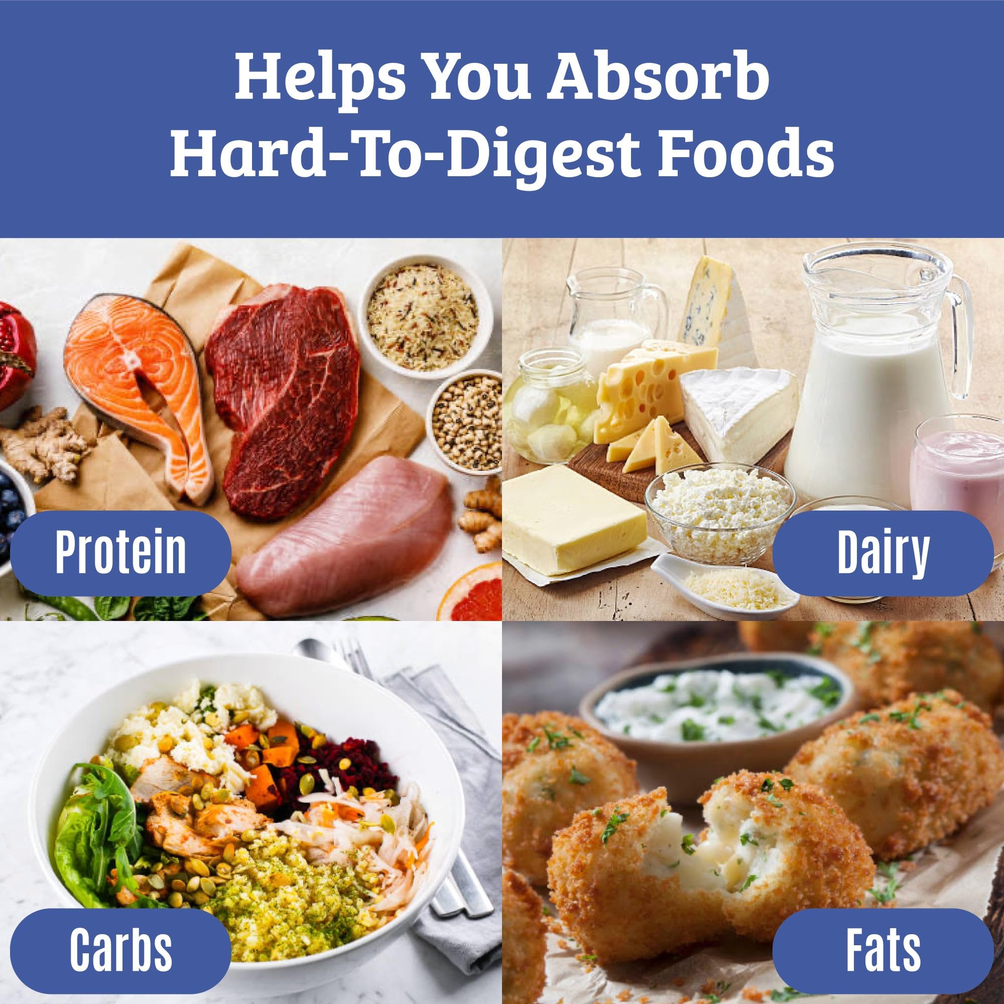 Gluten-free vegetarian digestive enzyme supplement