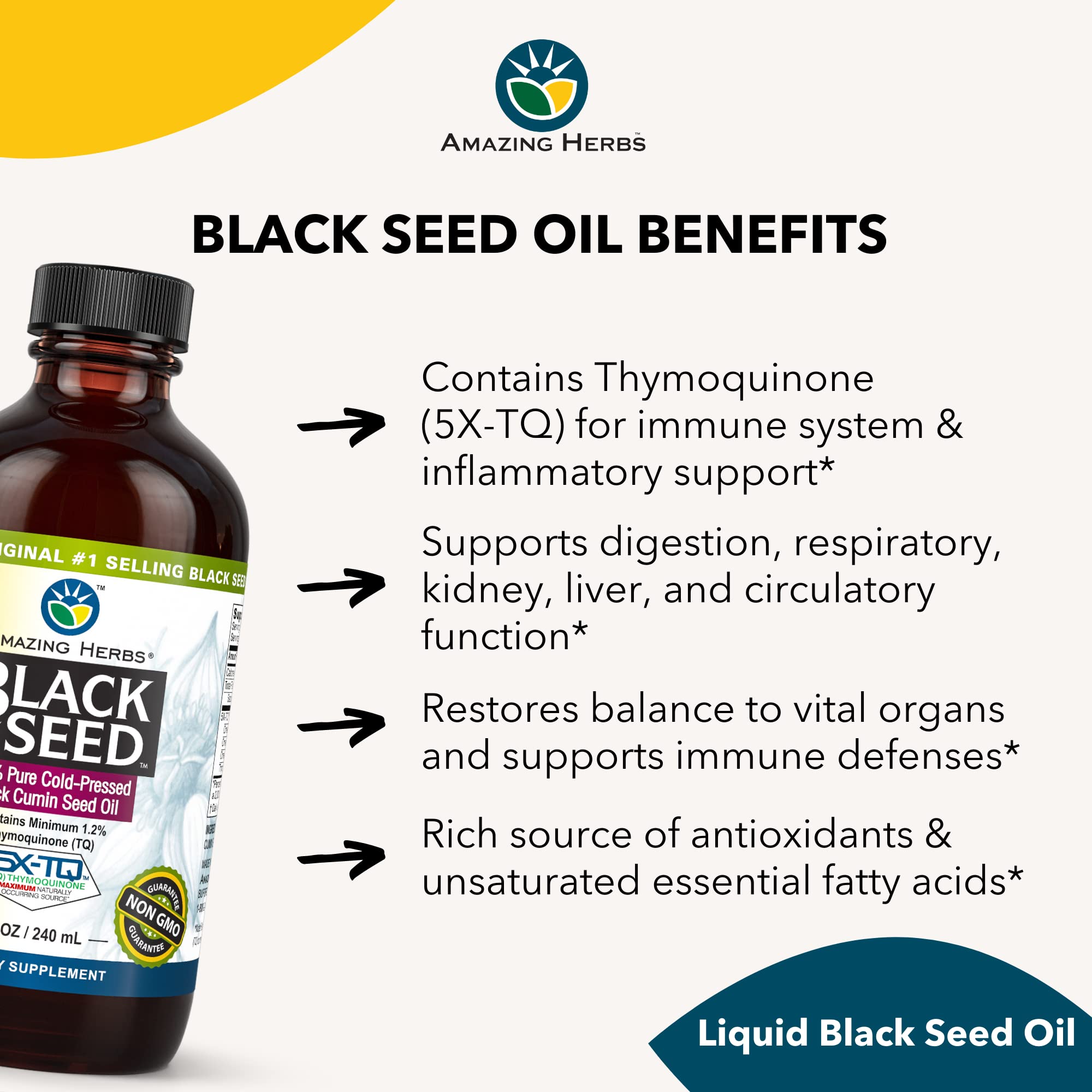 Digestive health support from black seed oil