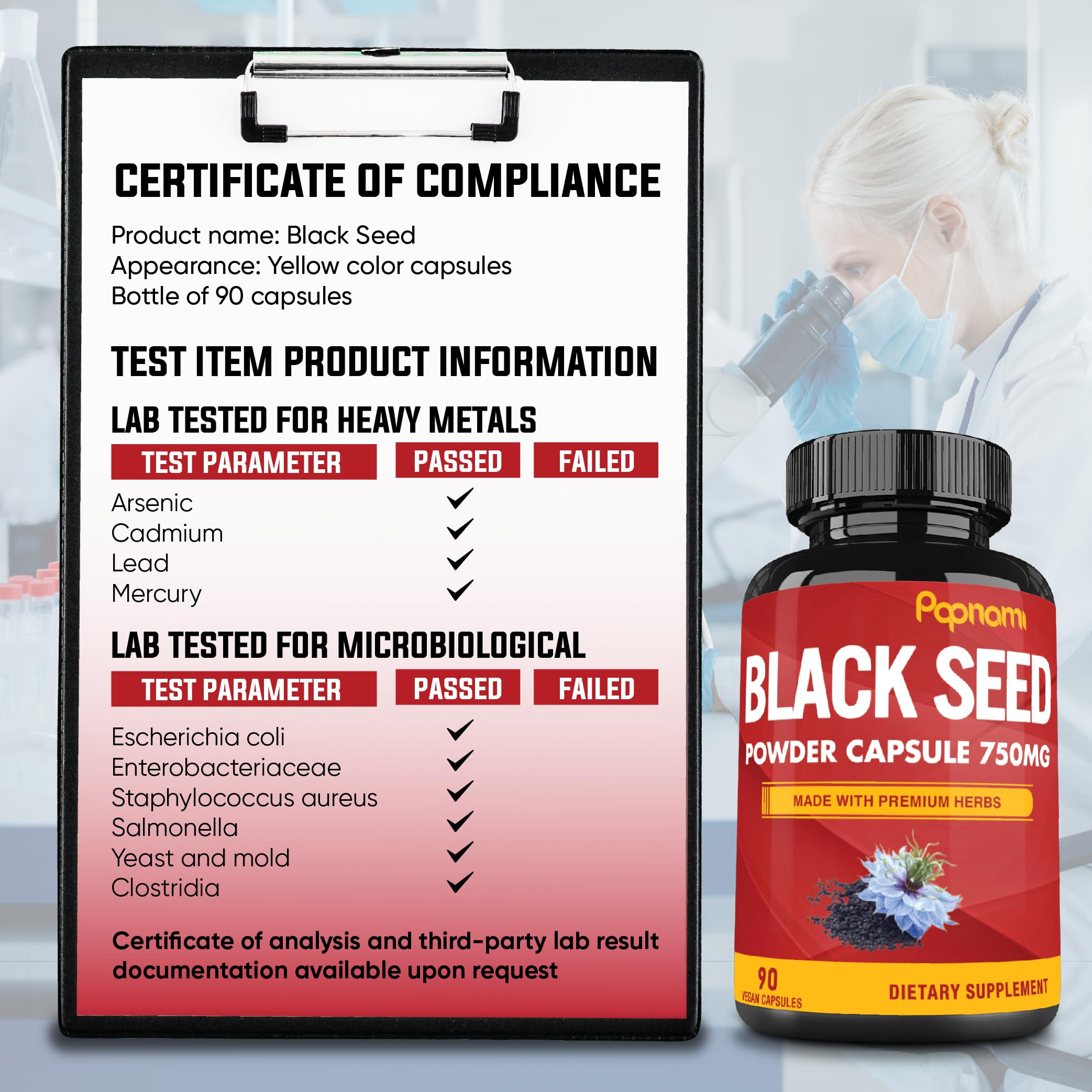 Digestive health benefits shown with black seed capsules