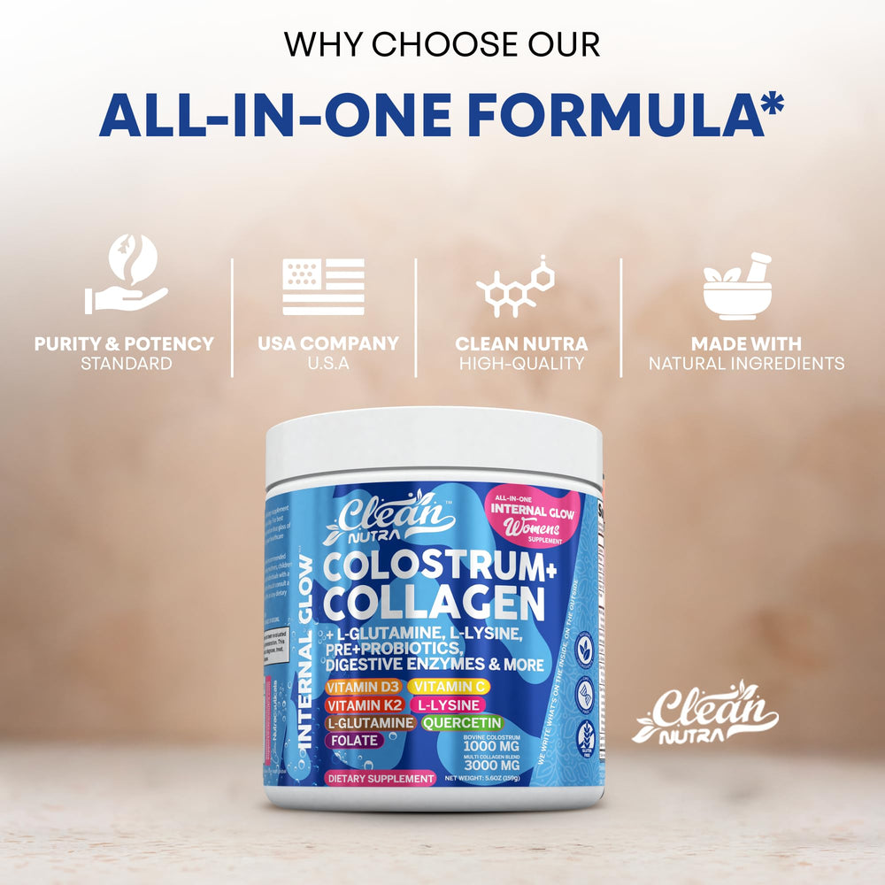 Digestive health blend with colostrum and probiotics