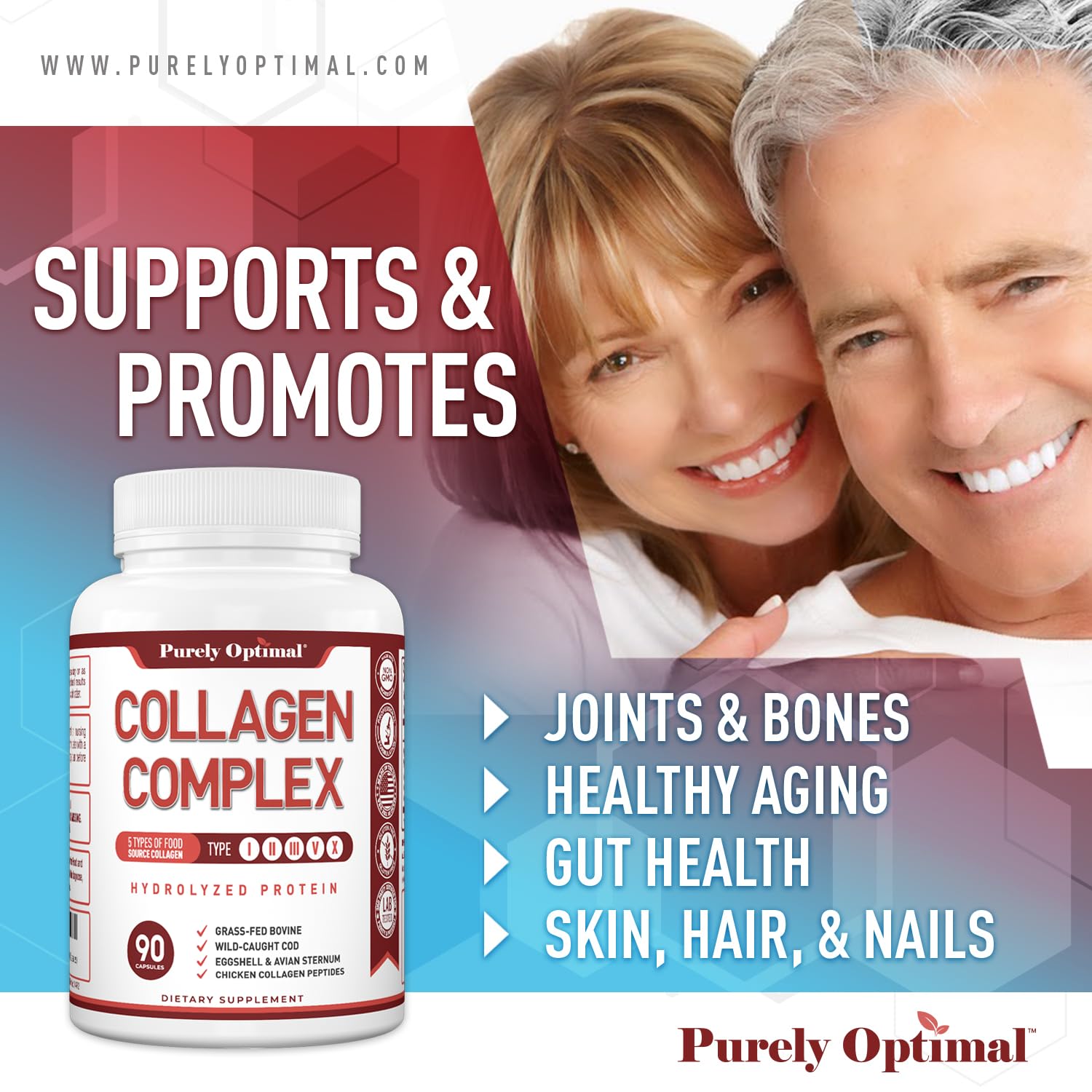 Digestive health support from hydrolyzed collagen
