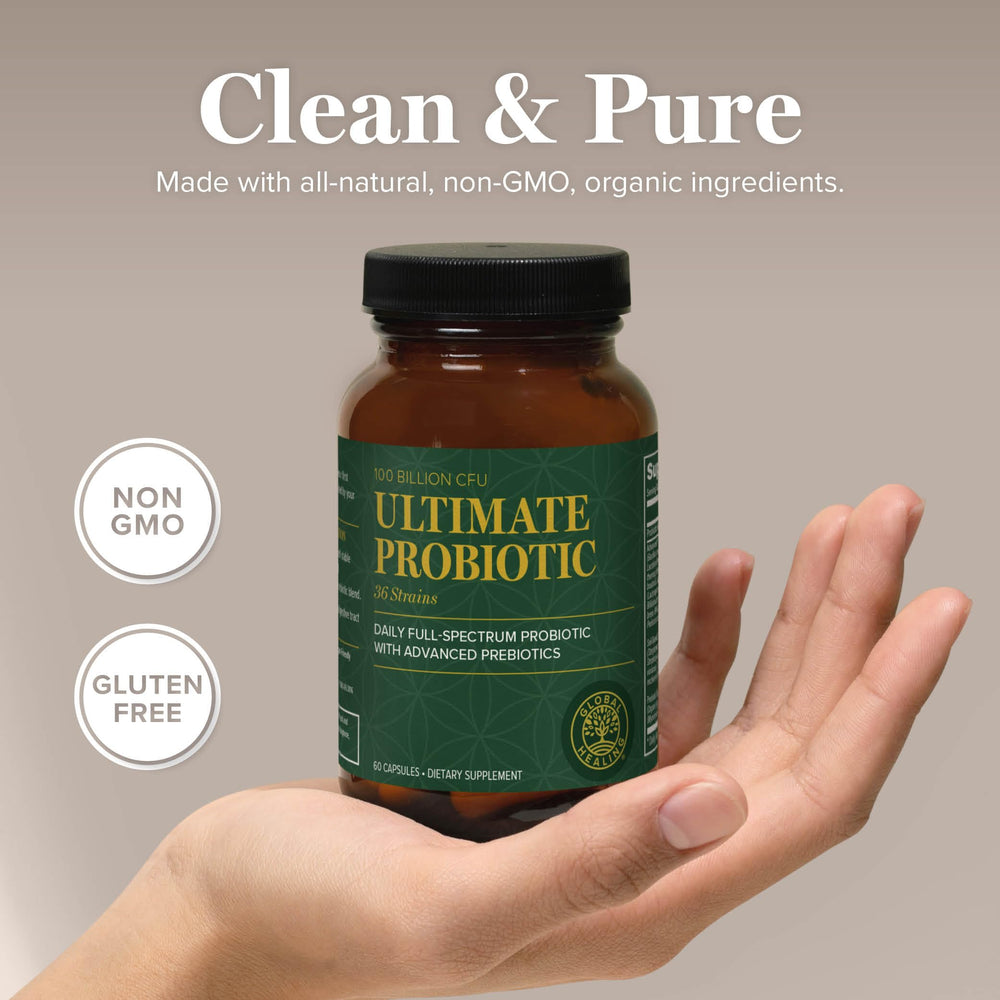 Digestive health support from probiotic supplement