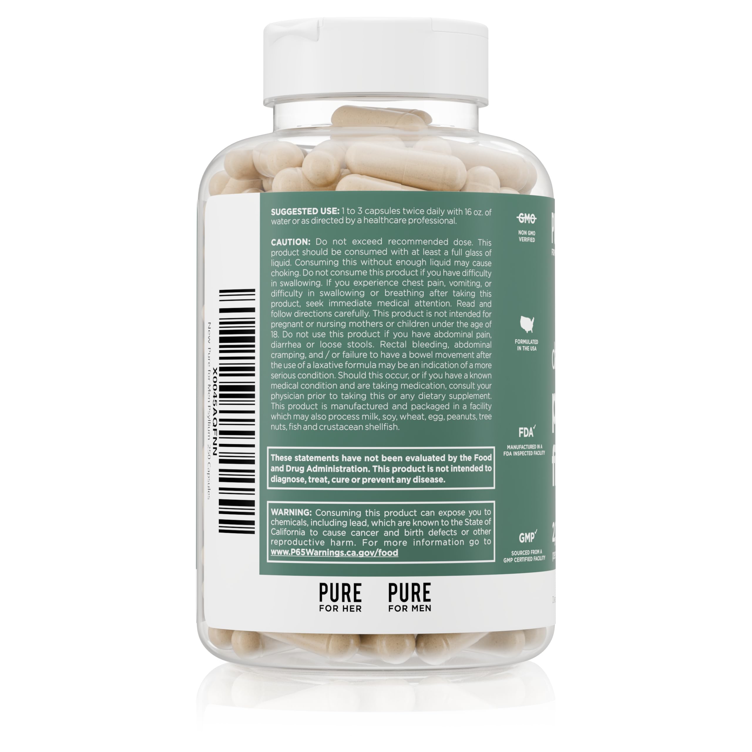 Digestive health and regularity concept featuring psyllium husk