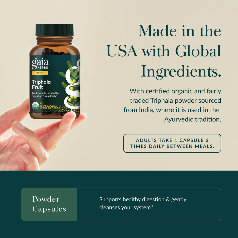 Digestive health support with Triphala Fruit