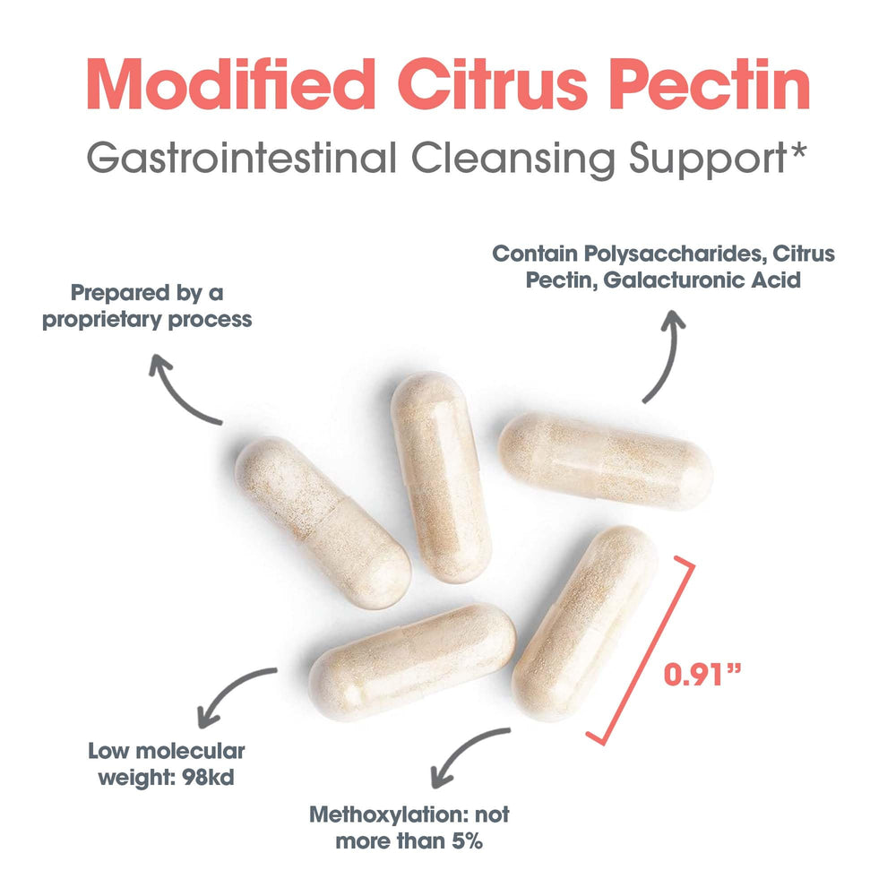 Digestive health support with pectin supplement