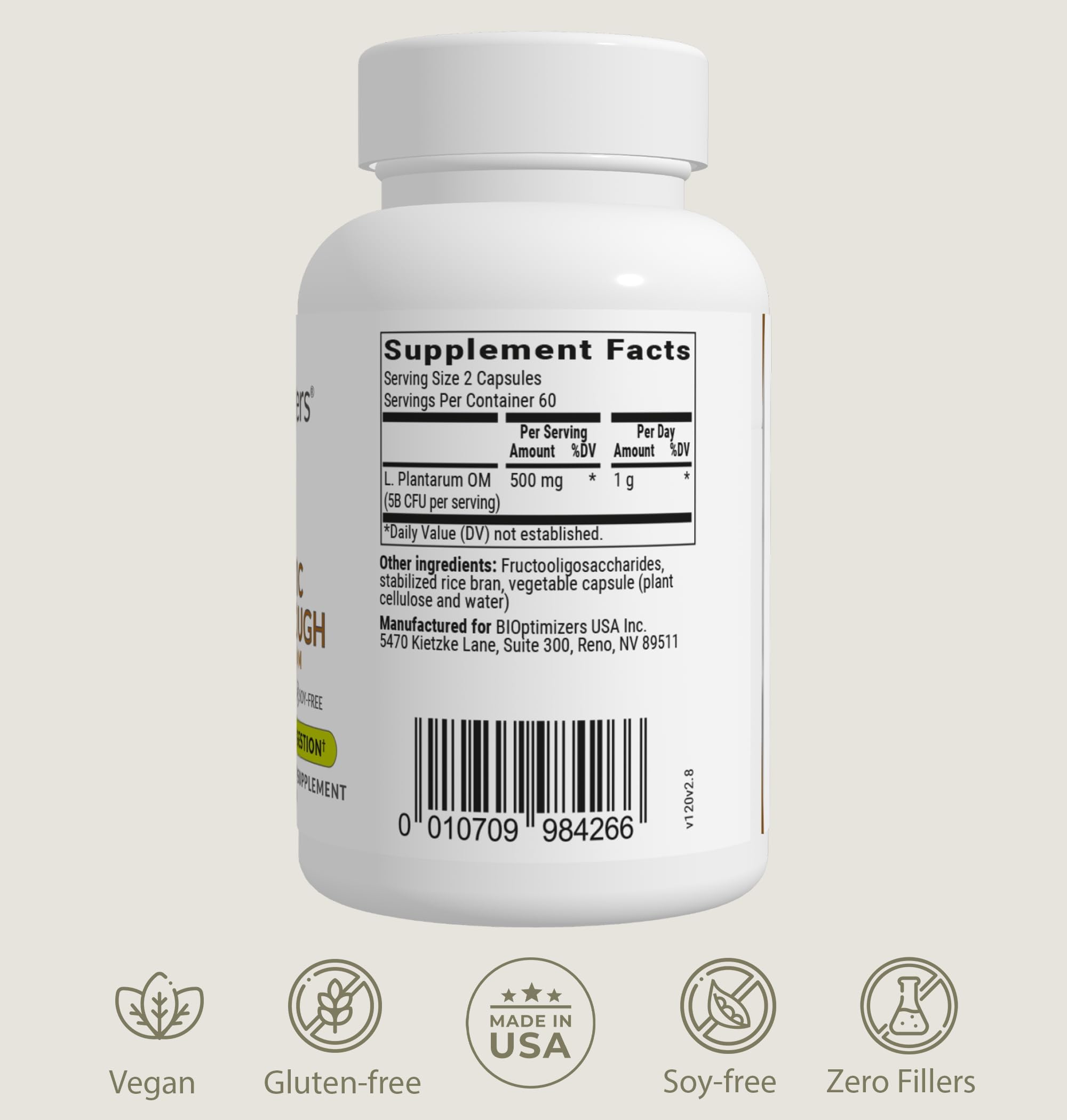 Digestive support and immune benefits from the probiotic