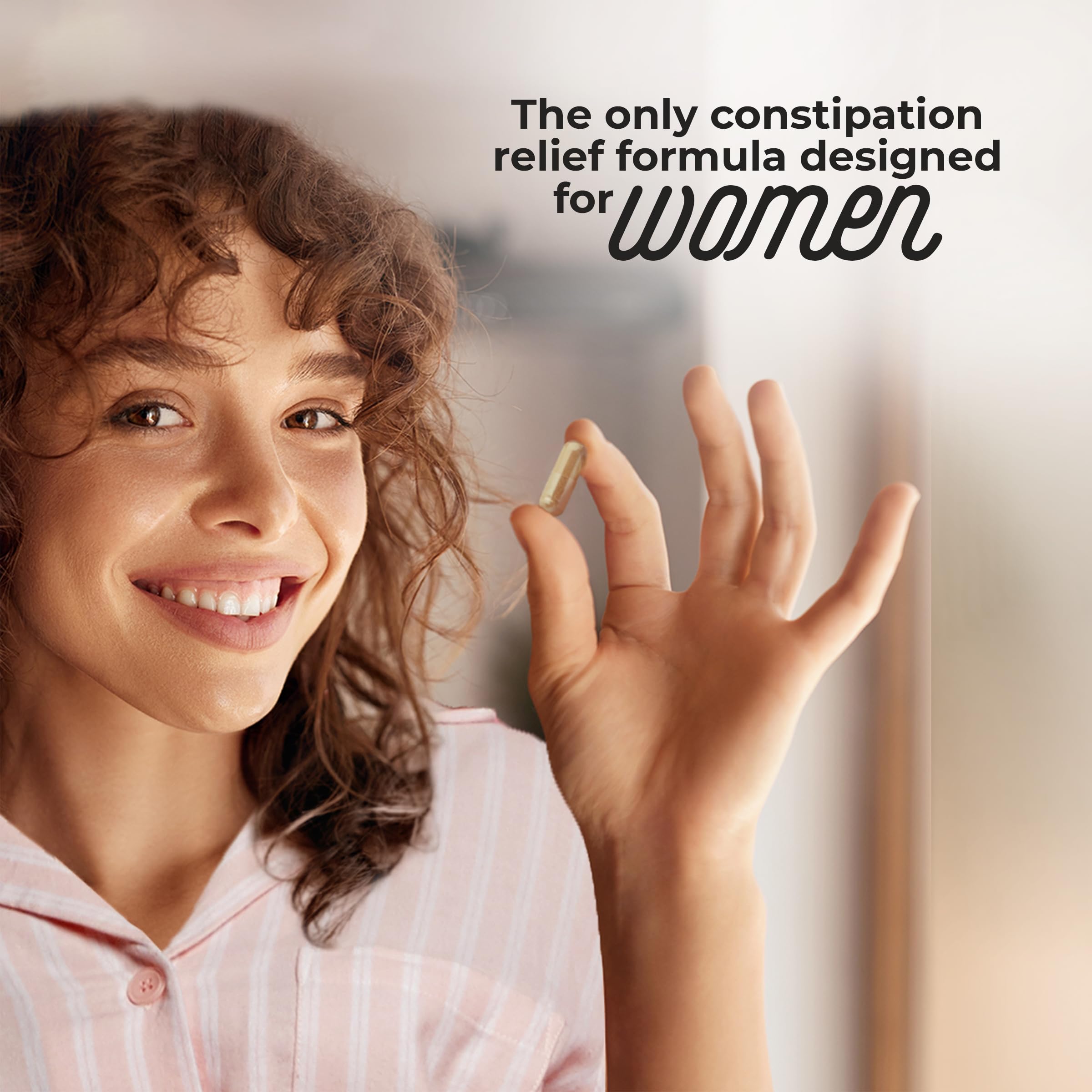 DigestLive Essential constipation relief capsules close-up highlighting herbal blend